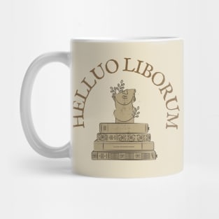 Dark Academia Latin Book Worm Mug